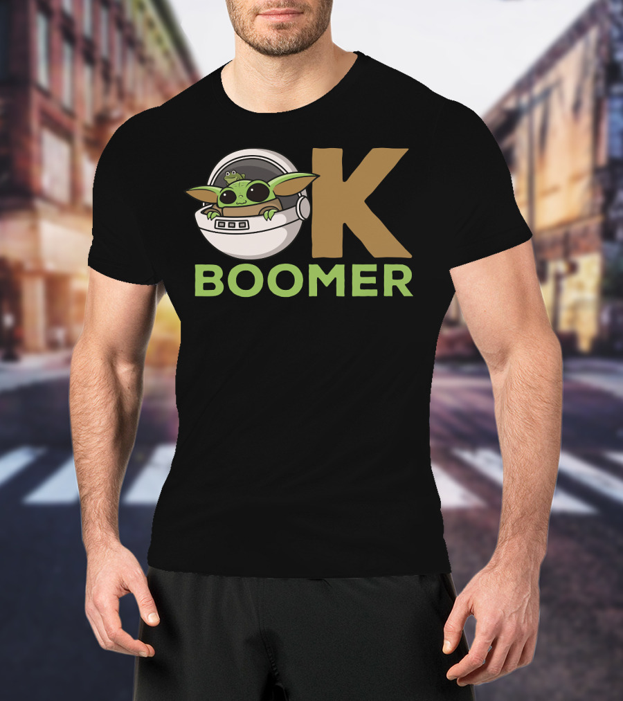 OK Boomer Baby Yoda Meme T-Shirt