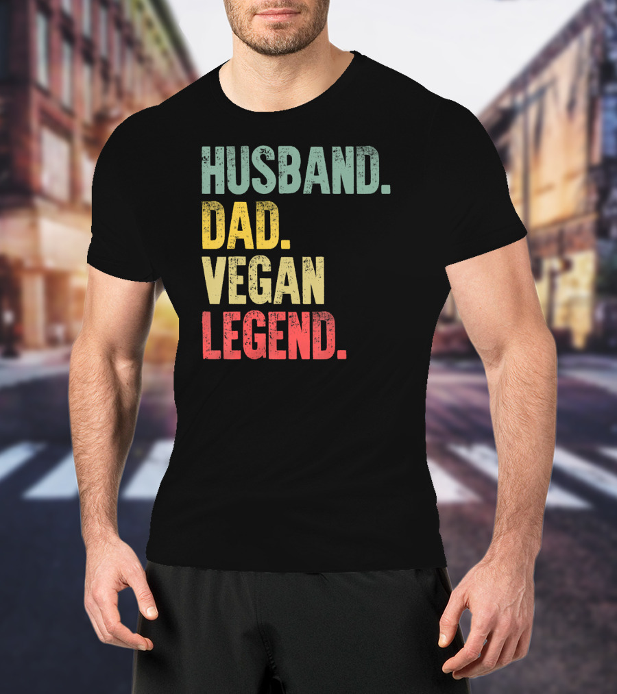 Husband Dad Vegan Legend T-Shirt