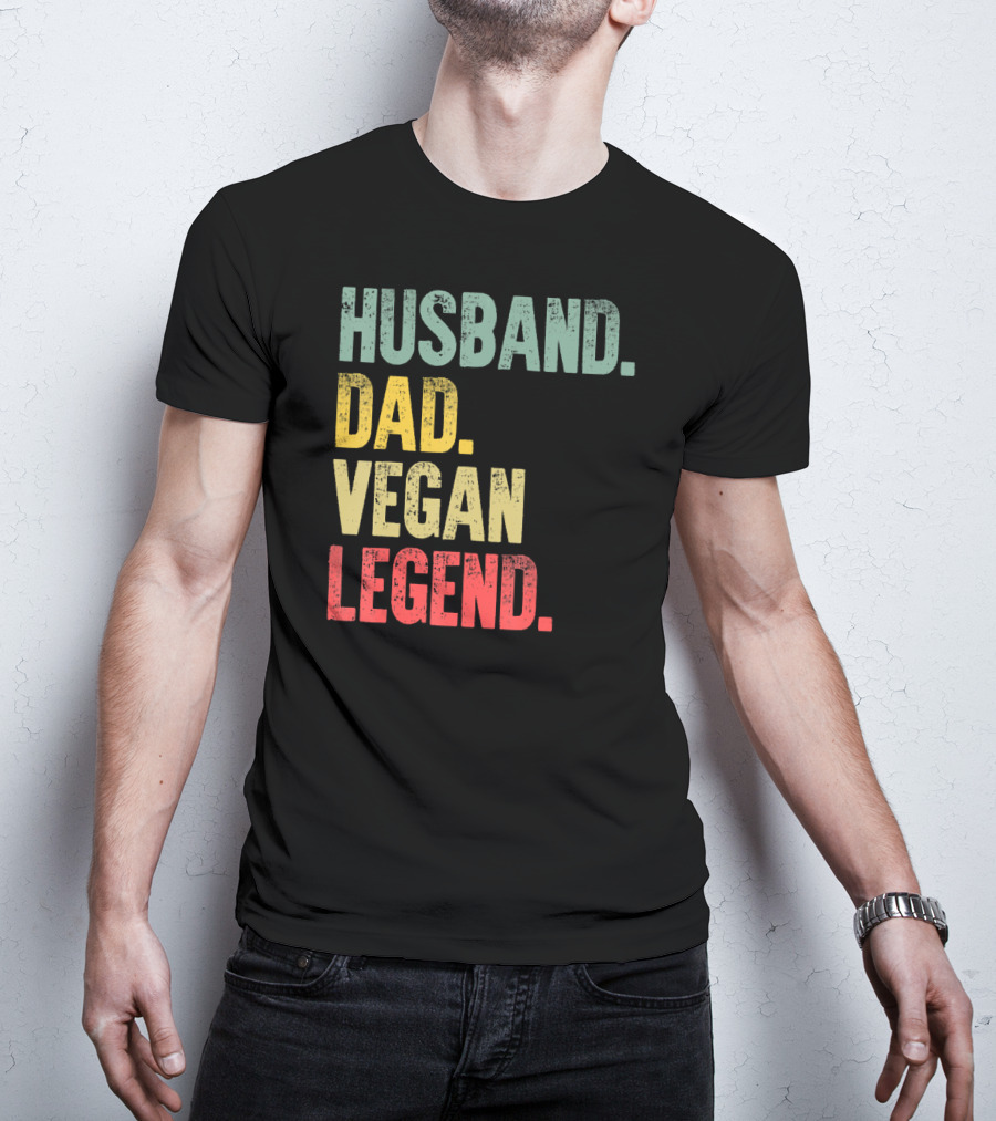 Husband Dad Vegan Legend T-Shirt