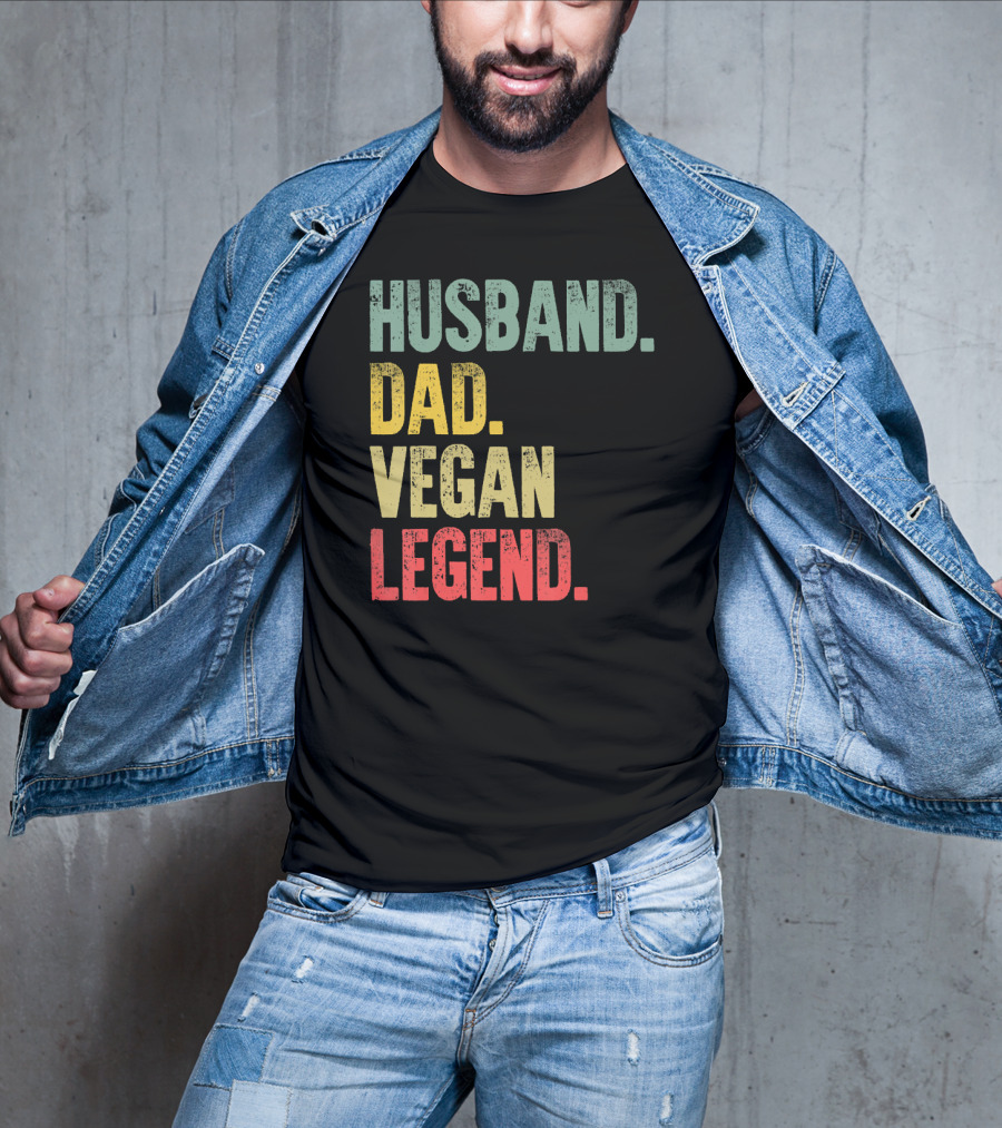 Husband Dad Vegan Legend T-Shirt