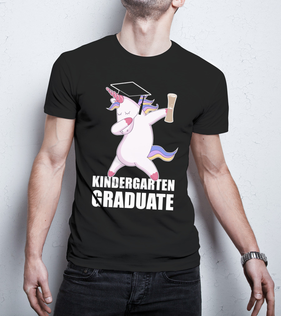Kindergarten Graduate Unicorn Dab Graduation T-Shirt