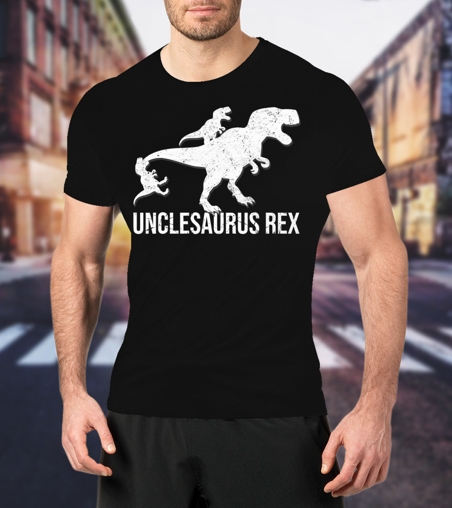 Unclesaurus Rex 2 Kids Funny Uncle Dinosaur T-Shirt
