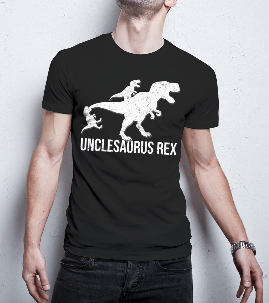 Unclesaurus Rex 2 Kids Funny Uncle Dinosaur T-Shirt