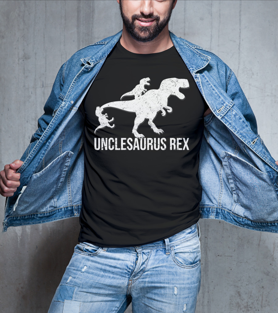 Unclesaurus Rex 2 Kids Funny Uncle Dinosaur T-Shirt