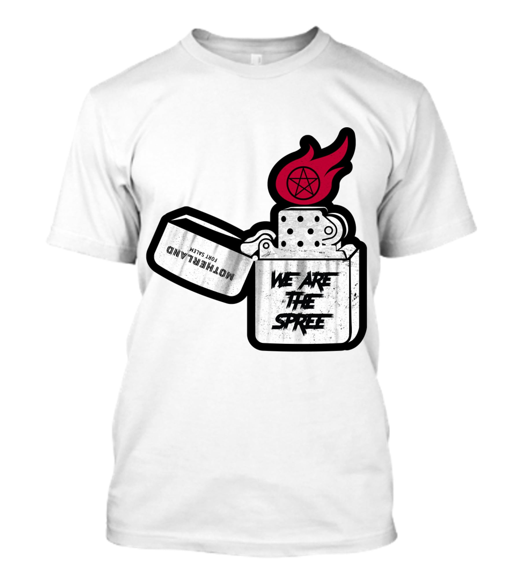 We Are The Spree Motherland For Slaves Lighter With Pentagram Flame T-Shirt