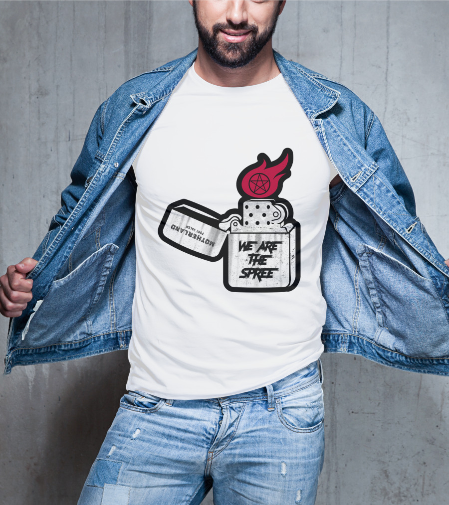 We Are The Spree Motherland For Slaves Lighter With Pentagram Flame T-Shirt