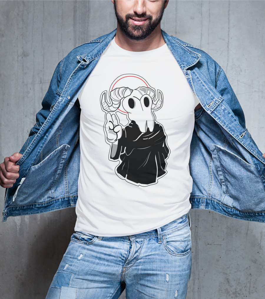 Kawaii Beezelbub Satan Evil Skull With Horns And Cloak T-Shirt