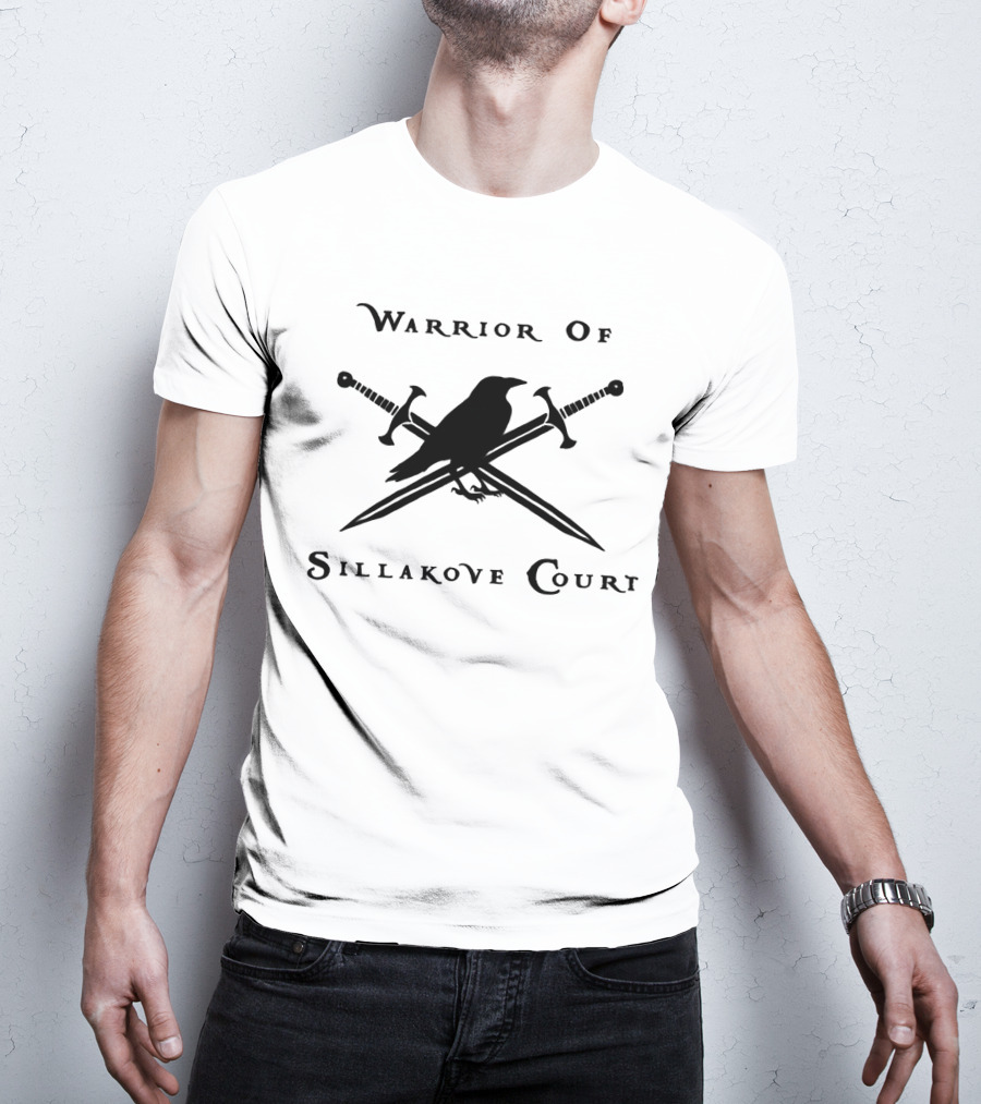 Warrior Of Sillakove Court Raven And Crossed Swords T-Shirt