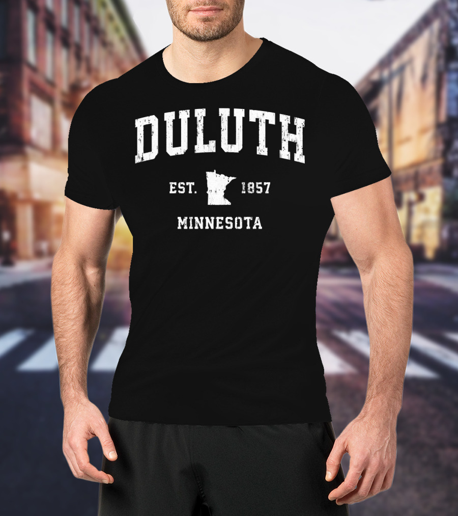 Duluth Minnesota Est. 1857 Vintage Athletic T-Shirt