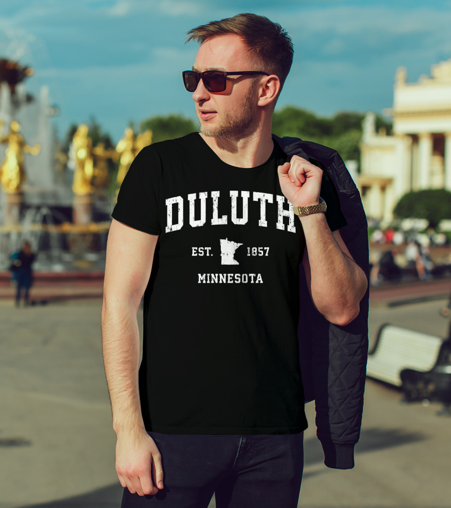 Duluth Minnesota Est. 1857 Vintage Athletic T-Shirt