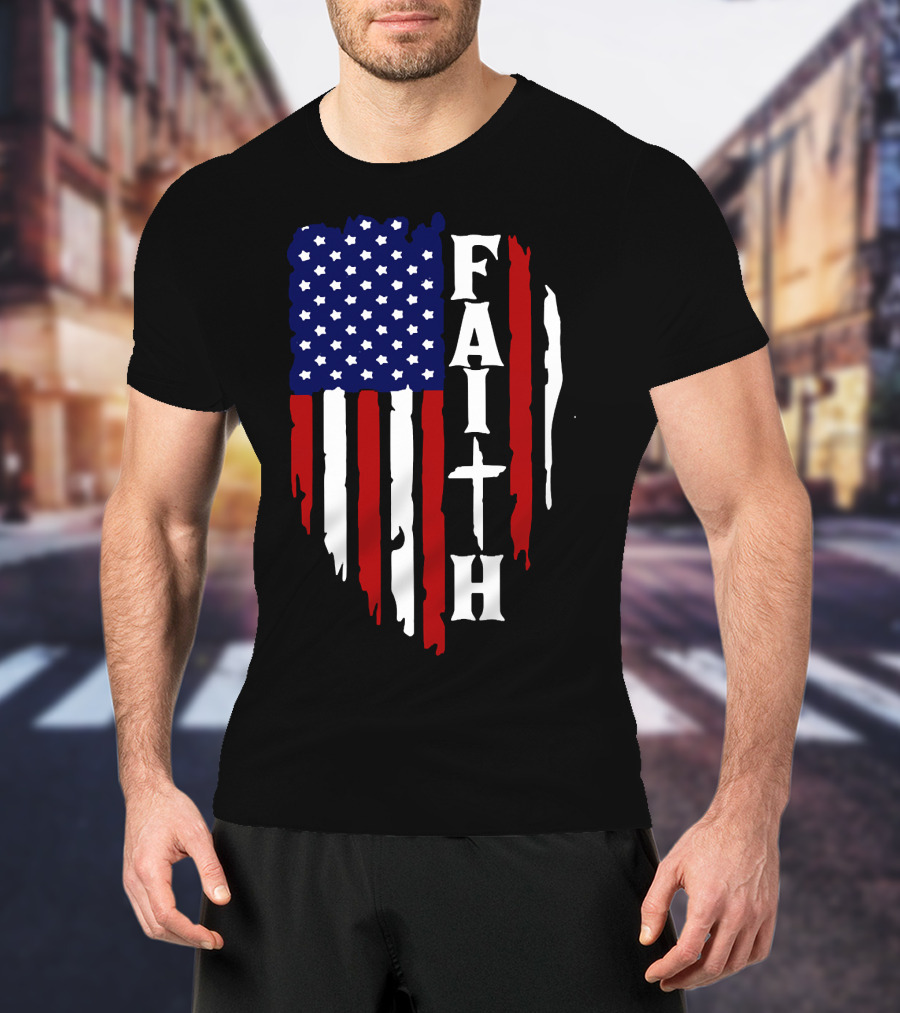Faith American Flag USA T-Shirt