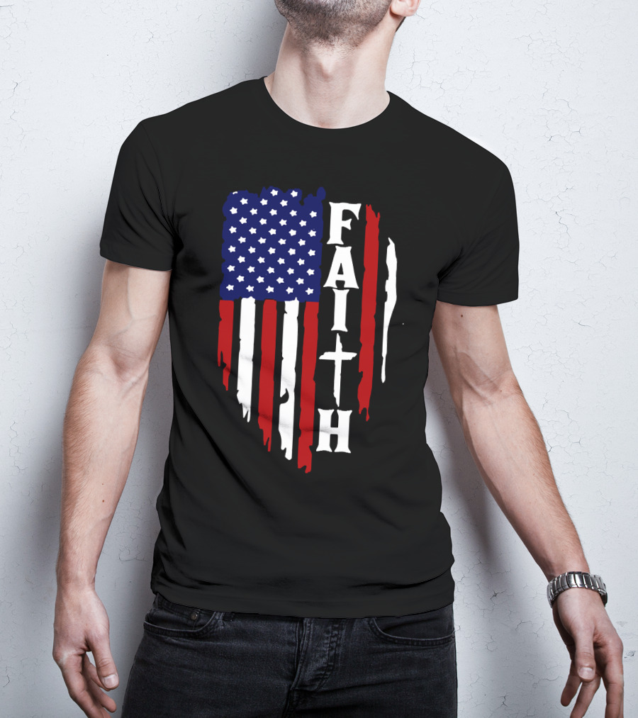 Faith American Flag USA T-Shirt