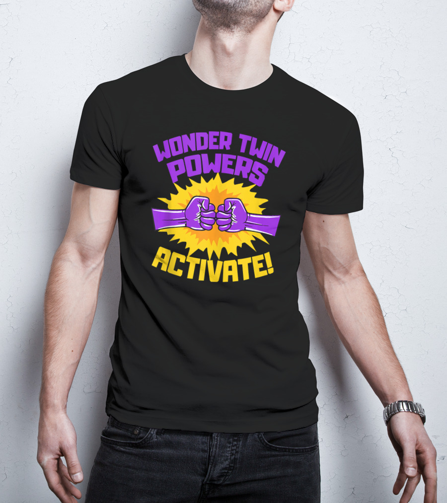 Wonder Twin Powers Activate Fist Bump Explosion T-Shirt