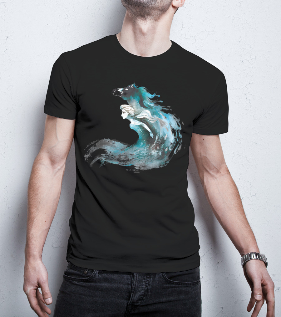Disney Frozen 2 Elsa And The Nokk Magic Water Spirit T-Shirt