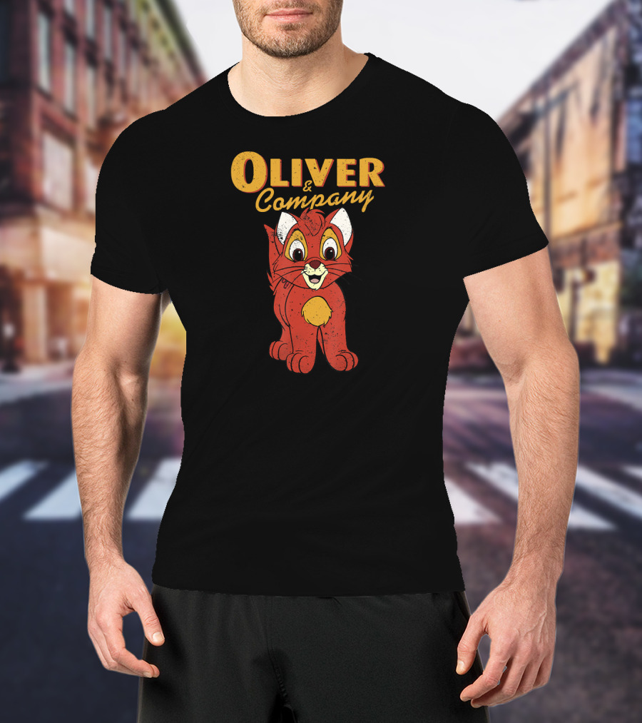 Oliver And Company Disney Movie Cat T-Shirt