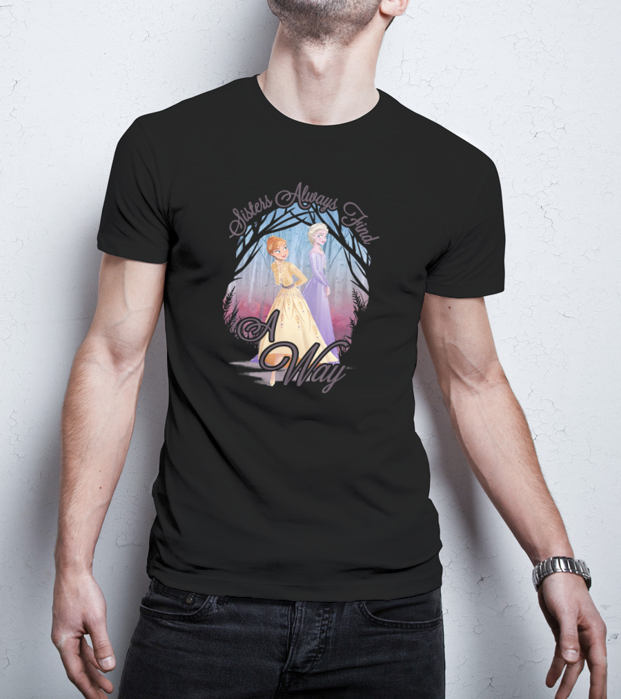 Disney Frozen 2 Sisters Always Find A Way Anna Elsa T-Shirt