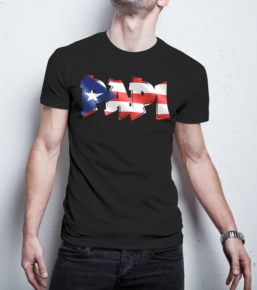 Papi Puerto Rican Flag T-Shirt