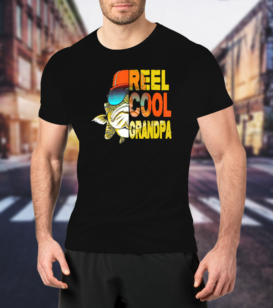 Father's Day Reel Cool Grandpa Fishing T-Shirt