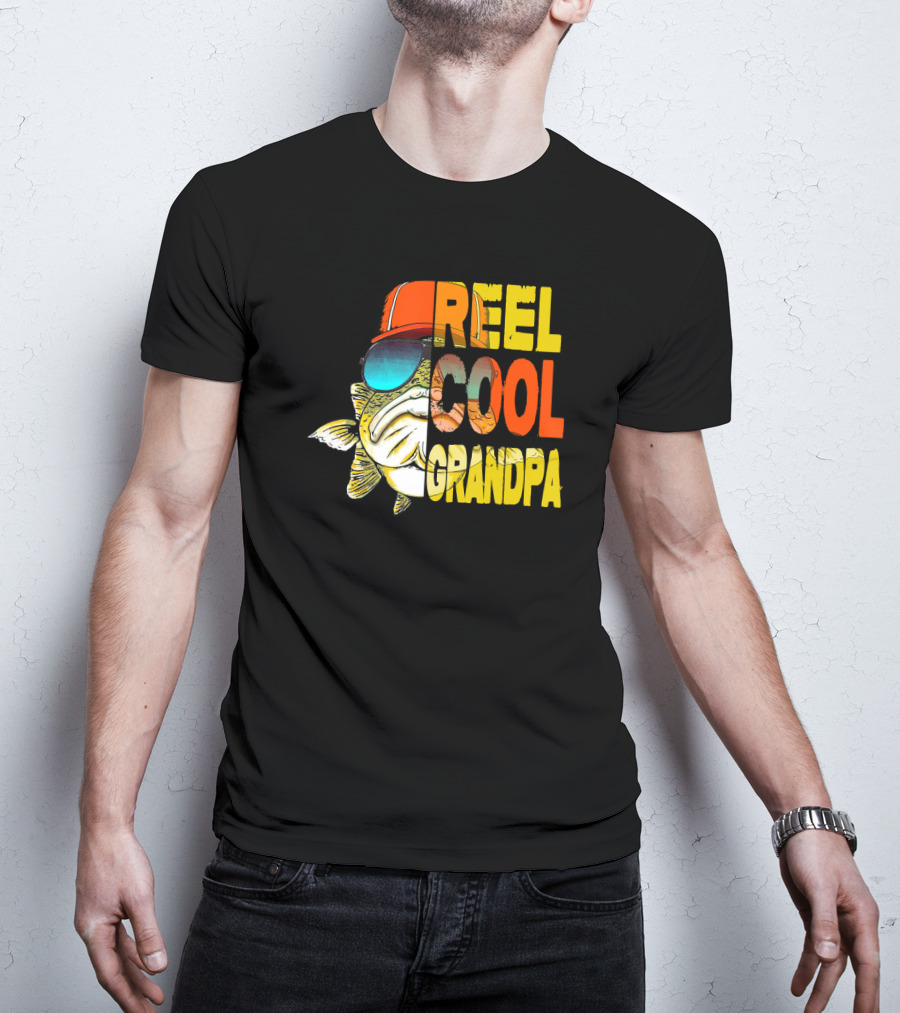 Father's Day Reel Cool Grandpa Fishing T-Shirt