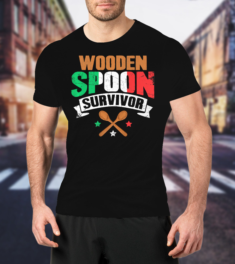 Wooden Spoon Survivor Italian Chef Kitchen Inspiration T-Shirt
