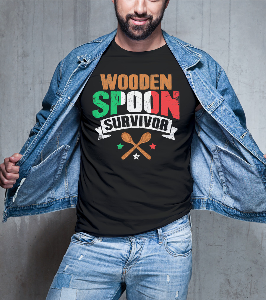 Wooden Spoon Survivor Italian Chef Kitchen Inspiration T-Shirt