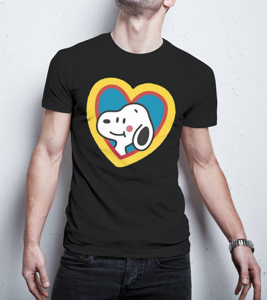 Snoopy Heart Love Peanuts Cartoon T-Shirt