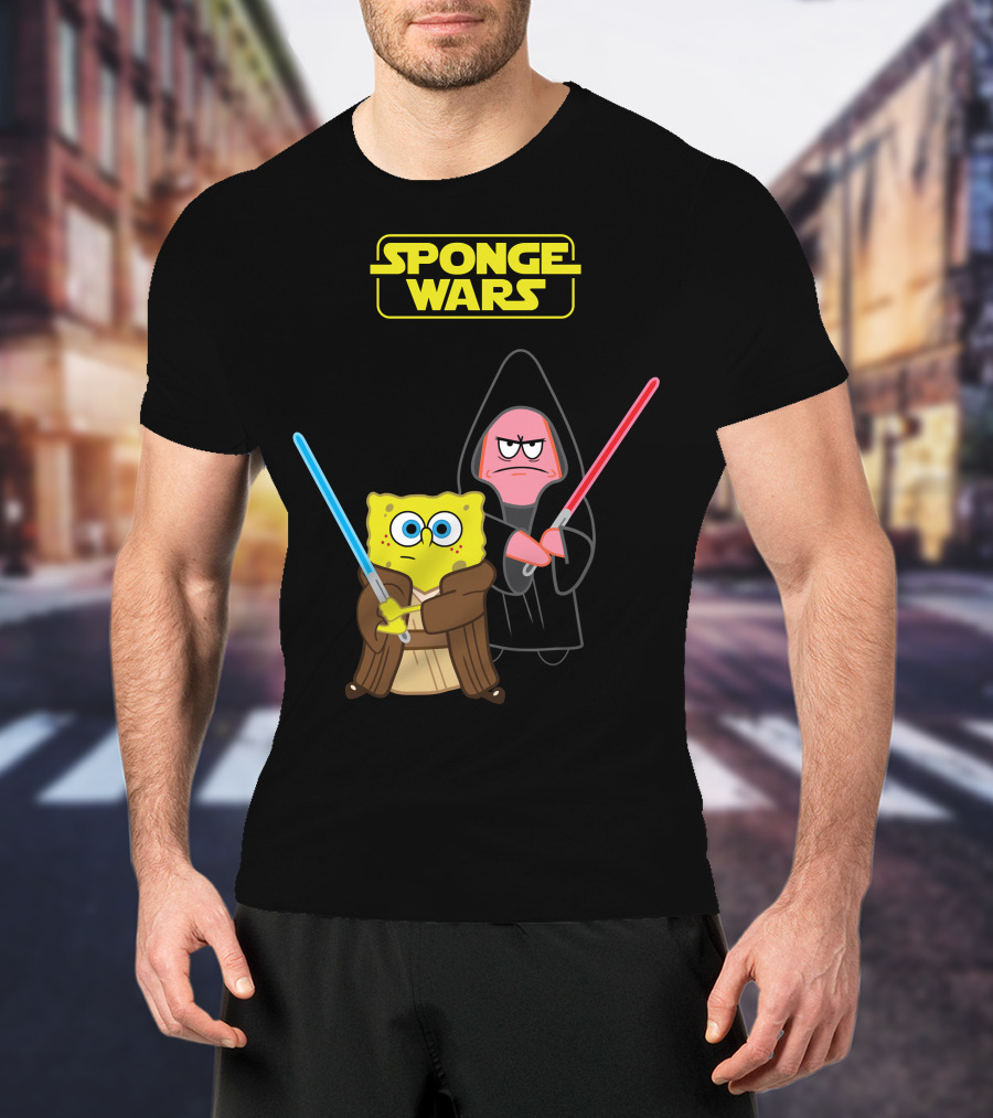 SpongeBob SquarePants Patrick Star Sponge Wars T-Shirt