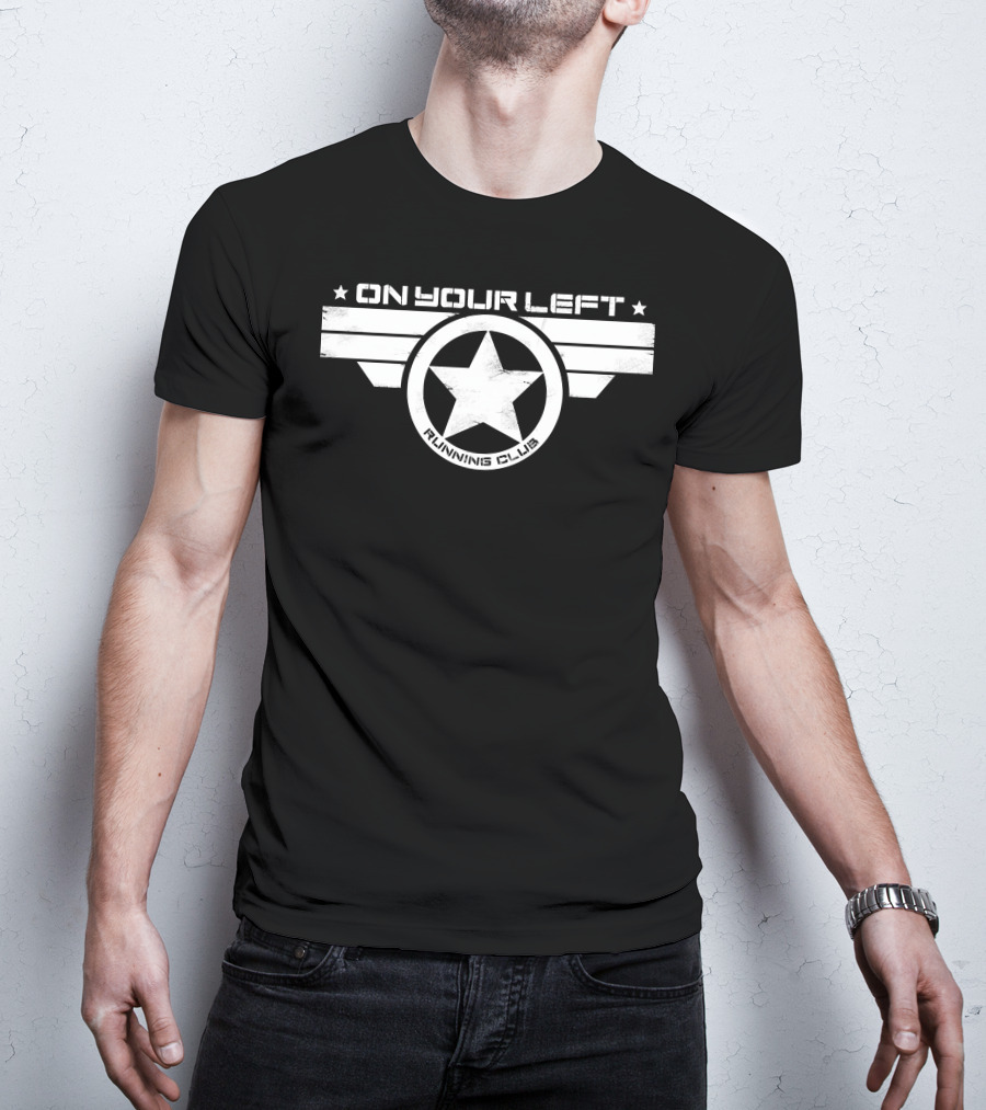 On Your Left Running Club Star Emblem T-Shirt