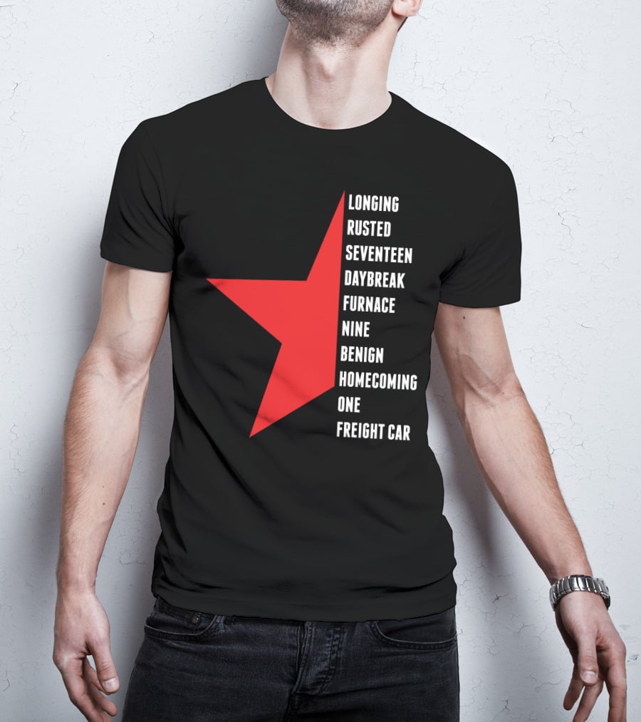 Winter Soldier Longing Rusted Seventeen Daybreak Furnace Nine Benign Homecoming One Freight Car T-Shirt