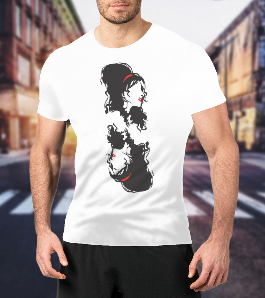 Ace Card Amy Winehouse Mirror Profile T-Shirt