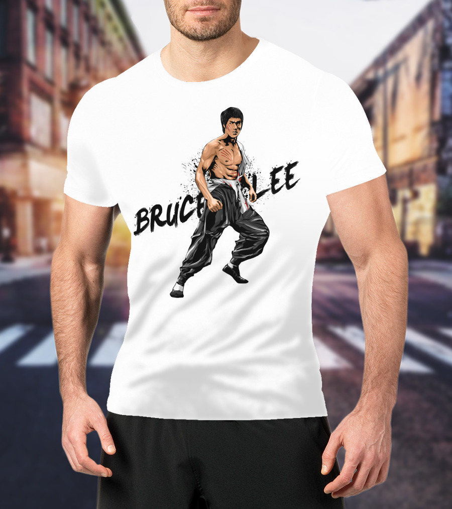 Bruce Lee Martial Arts Stance T-Shirt