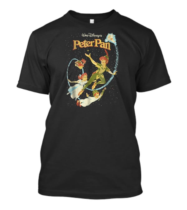 Walt Disney's Peter Pan With Tinker Bell And Darling Family Flight T-Shirt