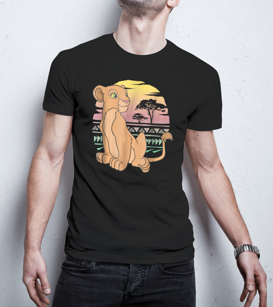 Disney The Lion King Nala 90s Sunset Scene T-Shirt