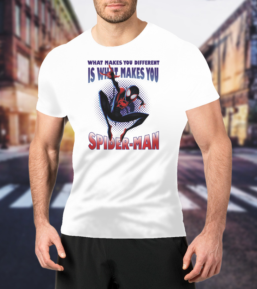 Spider-Man Into The Spider-Verse What Makes You Different Is What Makes You Spider-Man T-Shirt