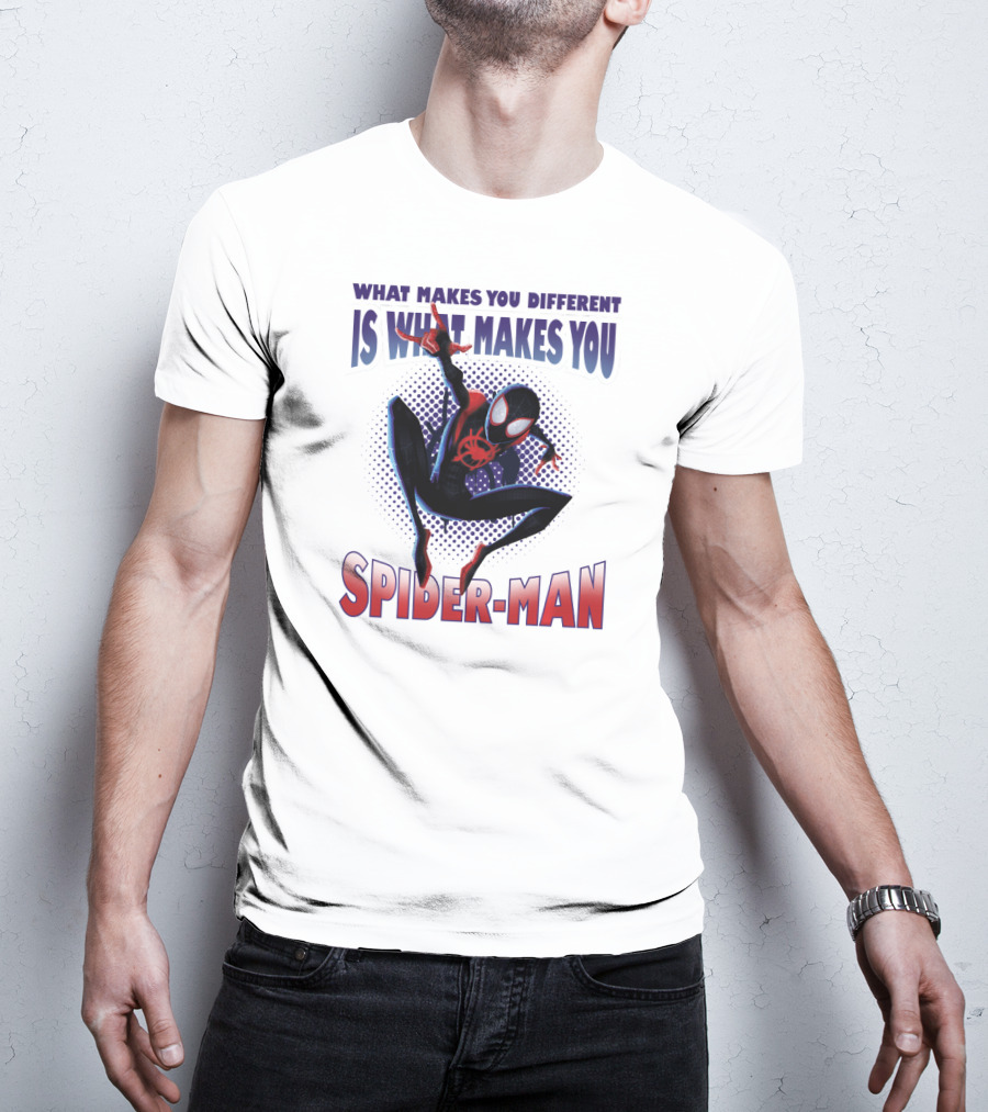 Spider-Man Into The Spider-Verse What Makes You Different Is What Makes You Spider-Man T-Shirt
