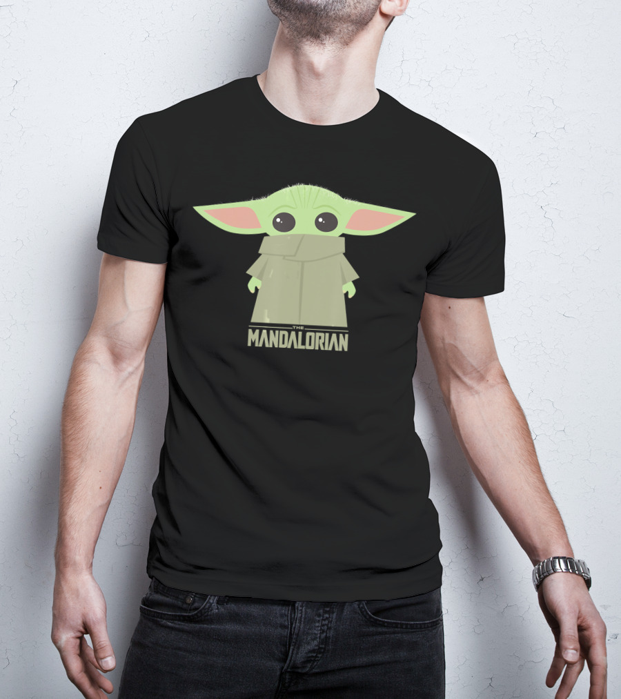 Star Wars The Mandalorian The Child Grogu Hidden Face Iconic Character T-Shirt