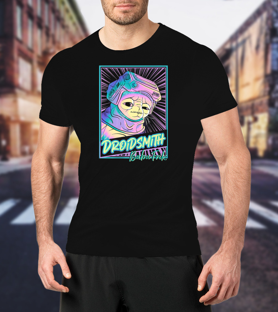 Star Wars The Rise Of Skywalker Droidsith Babu Frik Neon T-Shirt