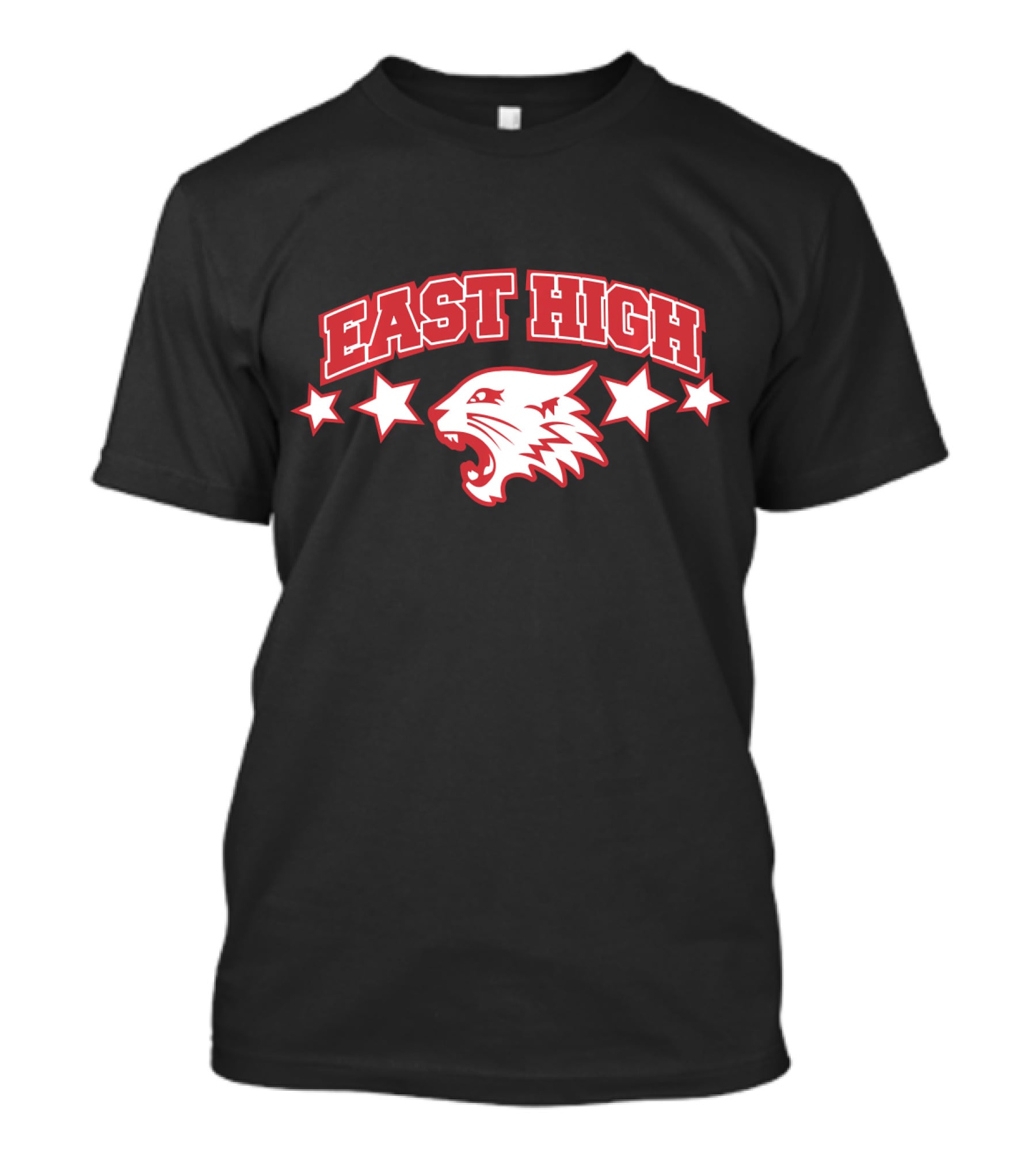 High School Musical East High Wildcats Logo And Stars T-Shirt