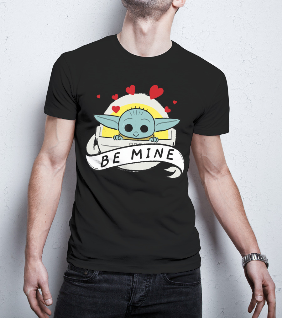 Star Wars The Mandalorian The Child Be Mine Hearts T-Shirt
