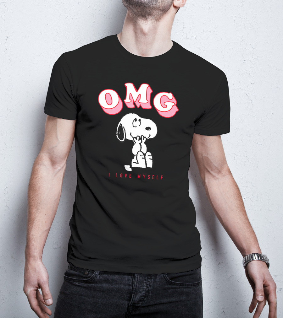 OMG Snoopy I Love Myself Peanuts Valentine T-Shirt