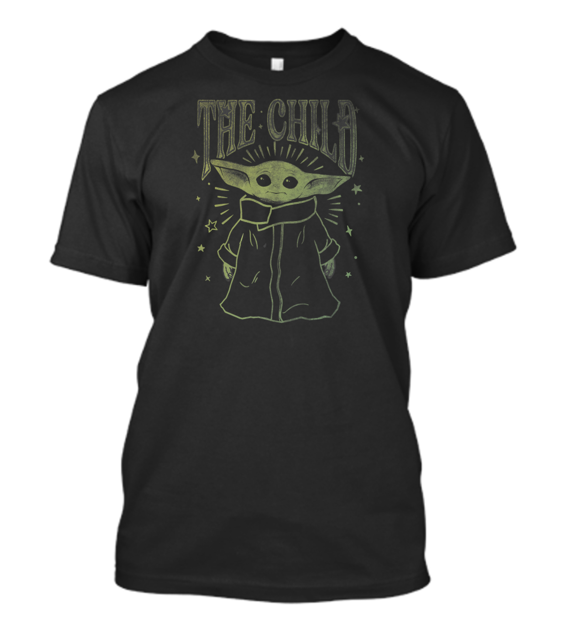 Star Wars The Mandalorian The Child Stars Outline T-Shirt