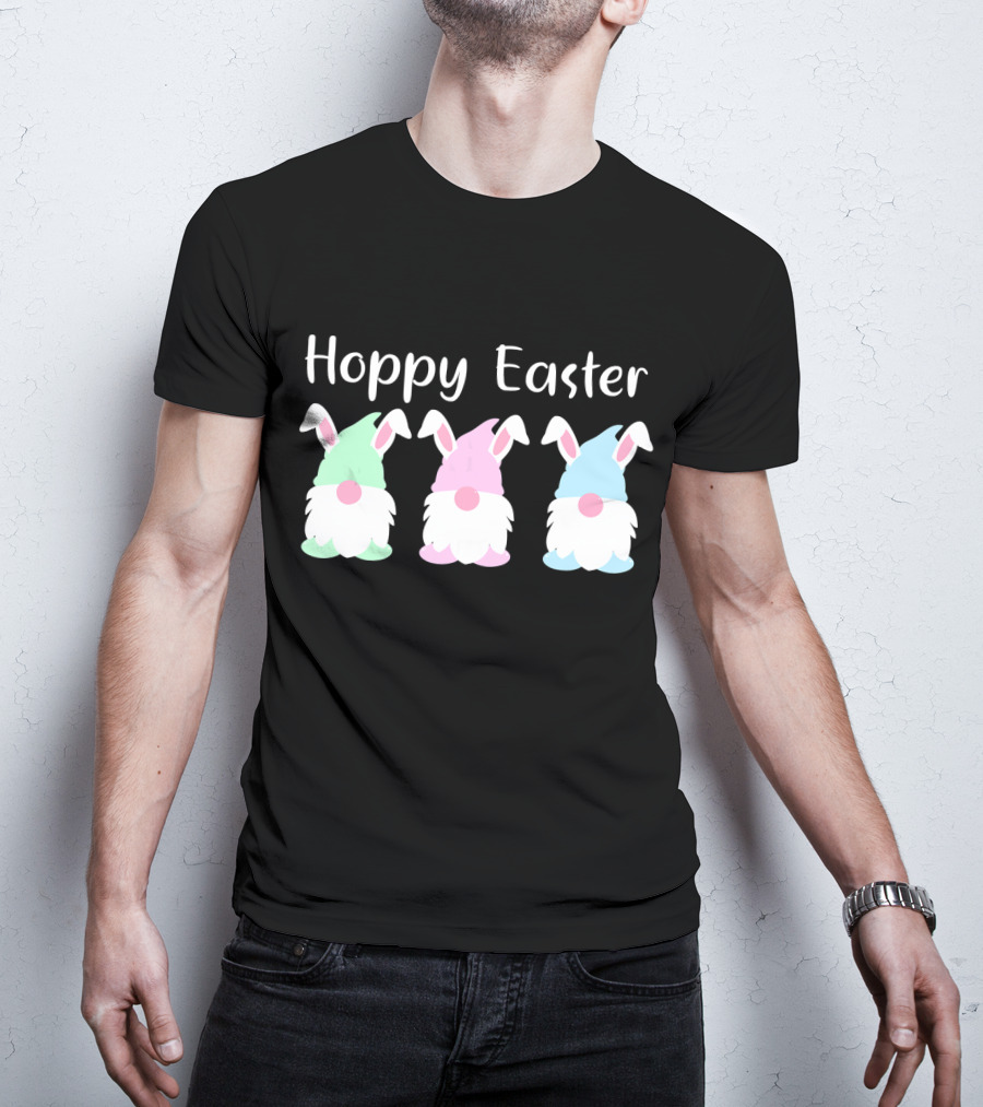 Hoppy Easter Bunny Gnome Trio T-Shirt