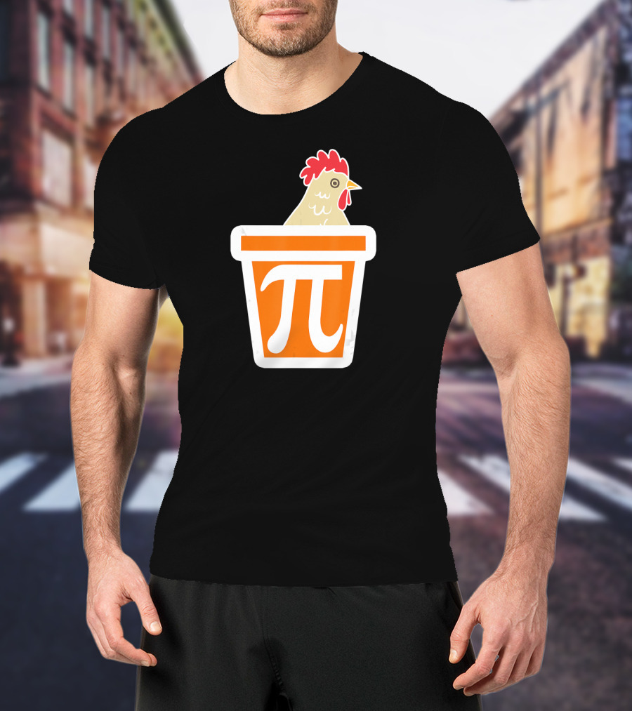 Chicken In Pi Symbol Bucket T-Shirt