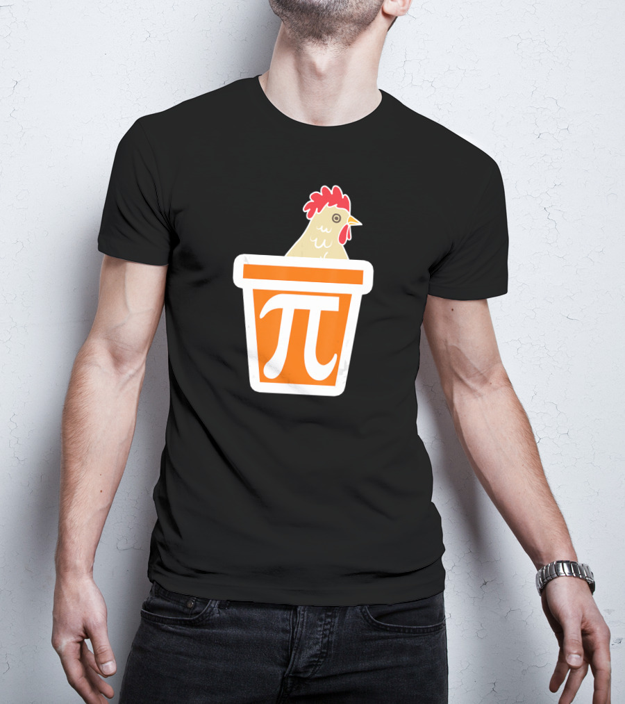 Chicken In Pi Symbol Bucket T-Shirt