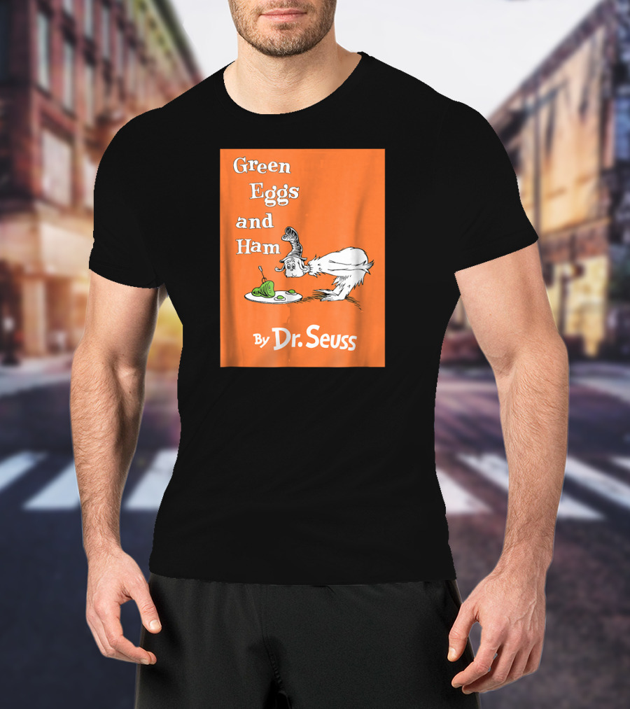 Dr. Seuss Green Eggs And Ham By Dr. Seuss Book Cover T-Shirt