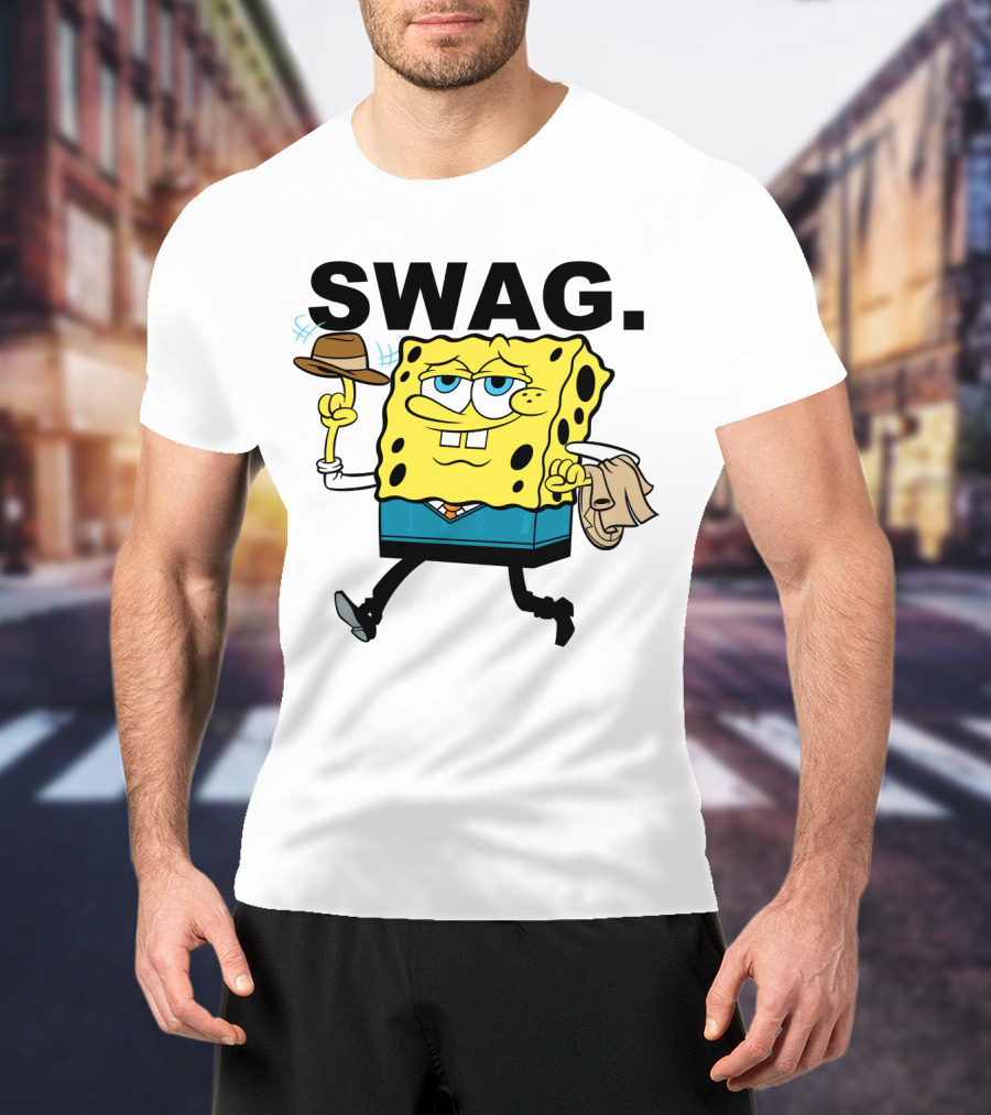 SpongeBob SquarePants Swag Fedora T-Shirt