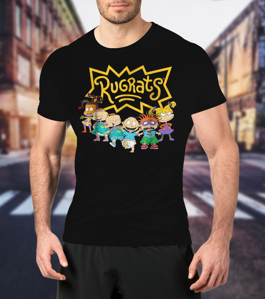 Rugrats Nickelodeon Character Lineup Group Image T-Shirt