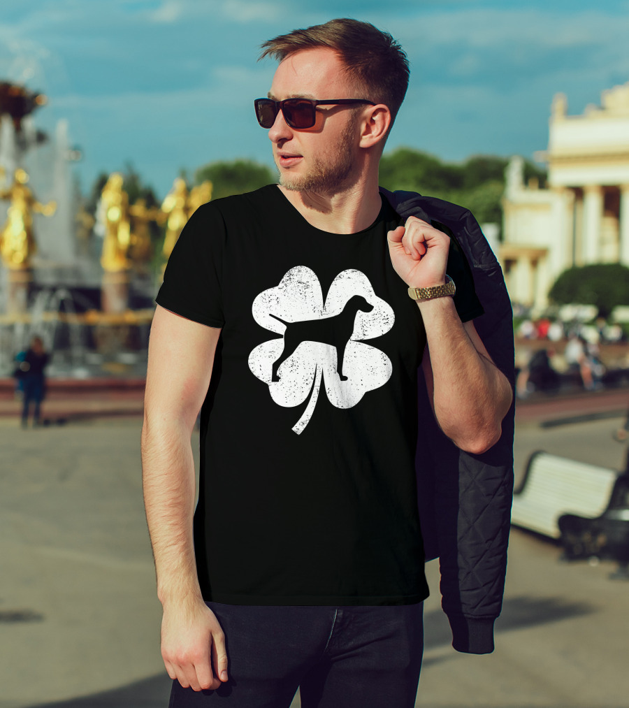 Leprechaun Shamrock Vizsla St Patrick's Day Dog Clover T-Shirt