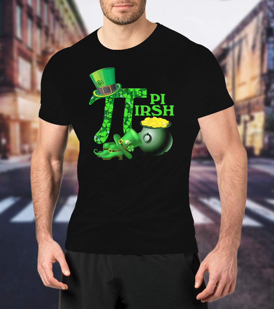 Shamrock Pi Irish Math Teacher St Patrick's Day T-Shirt