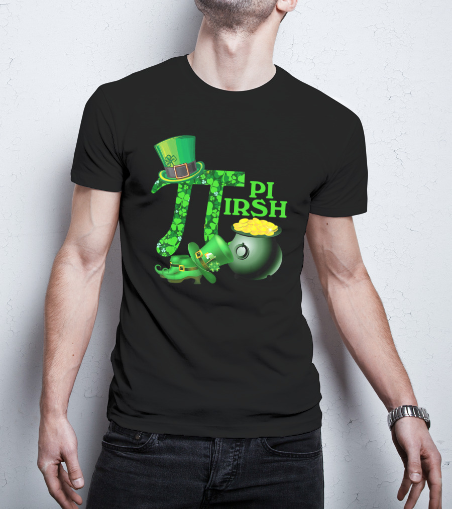 Shamrock Pi Irish Math Teacher St Patrick's Day T-Shirt